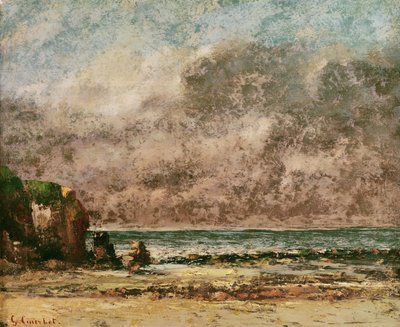 Eine ruhige Meereslandschaft von Gustave Courbet